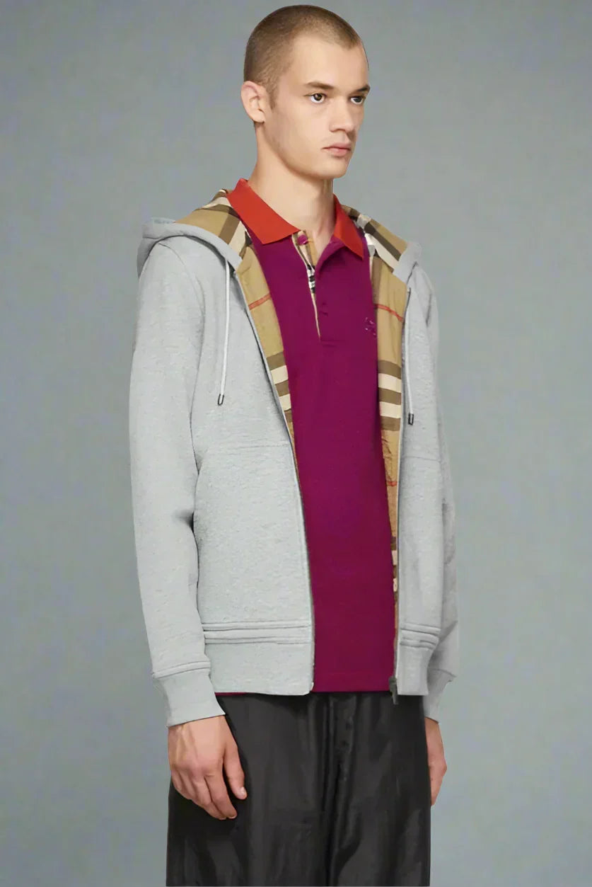 Check Foster Zip Hoodie