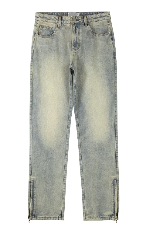 Aria Zip Flared Jeans